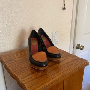 Madewell Dual Colored Leather Pumps - Size 7